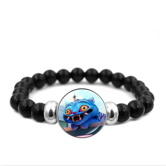 K-Pop Demon Hunters Glass Bead Bracelet β Huntr-x Bangle Set, Rumi Zoey Mira Fan Jewelry Gift