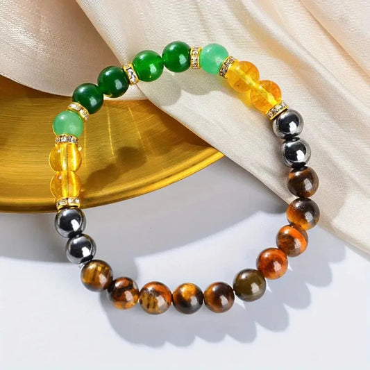 Trendy 8mm Beaded Bracelet for Men & Women, Multicolor Festival Jewelry Anniversary Gift