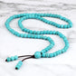 6mm Natural Light Blue Mala Necklace – Handmade 108 Beads Yoga Meditation Bracelet for Women & Men