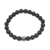 Magnetic Hematite Bracelet for Men - Natural Beads Gift for Boyfriend or Dad