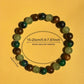 Attract Wealth Natural Stone Bracelet, Handmade Wood Bead Unisex Jewelry for Prosperity