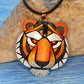 Tiger Totem Necklace, Big Cat, African, spirit animal charm, Wildlife, nature, Unique Gift idea, Personalized option, face, head, unisex