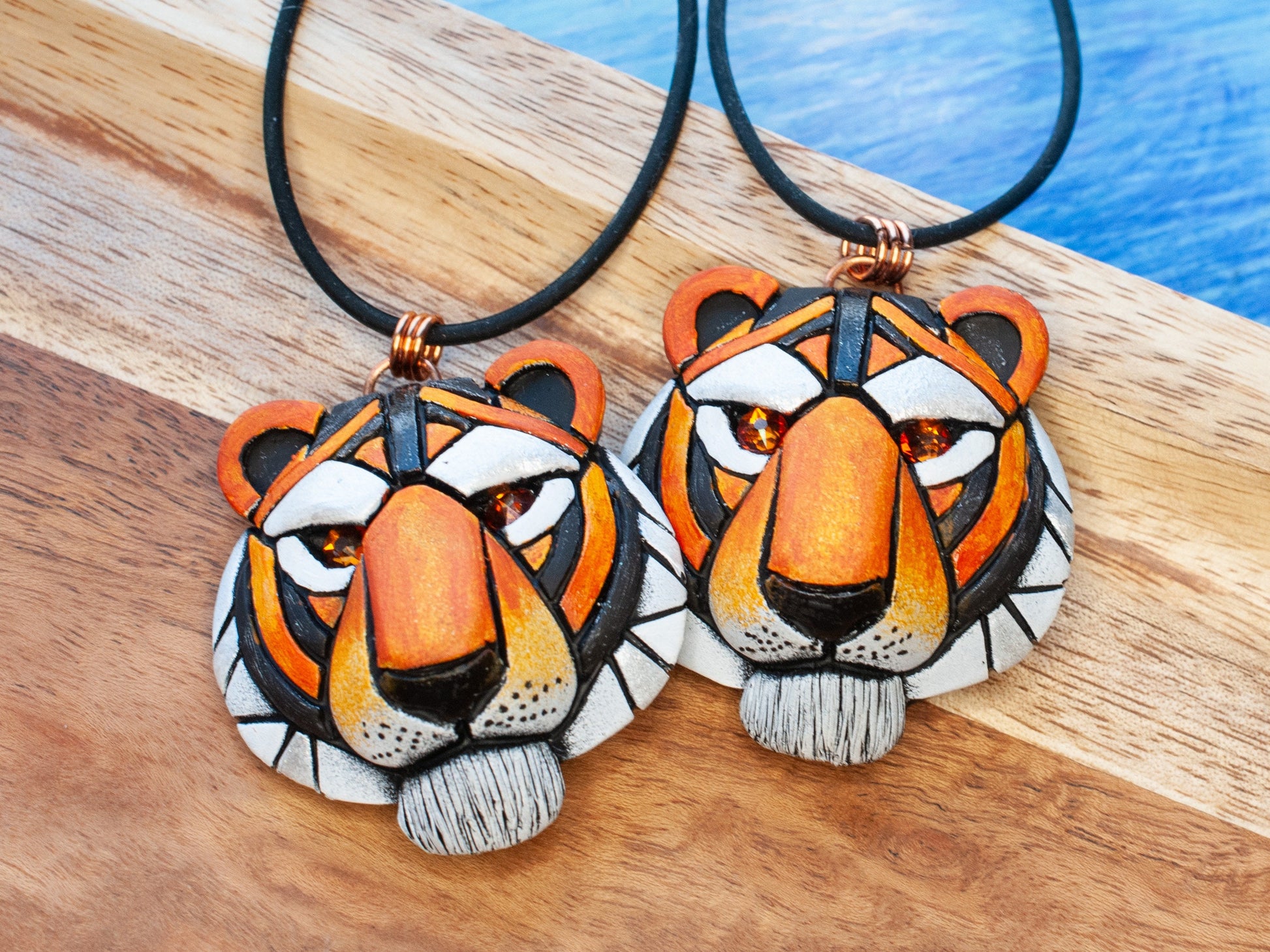 Tiger Totem Necklace, Big Cat, African, spirit animal charm, Wildlife, nature, Unique Gift idea, Personalized option, face, head, unisex