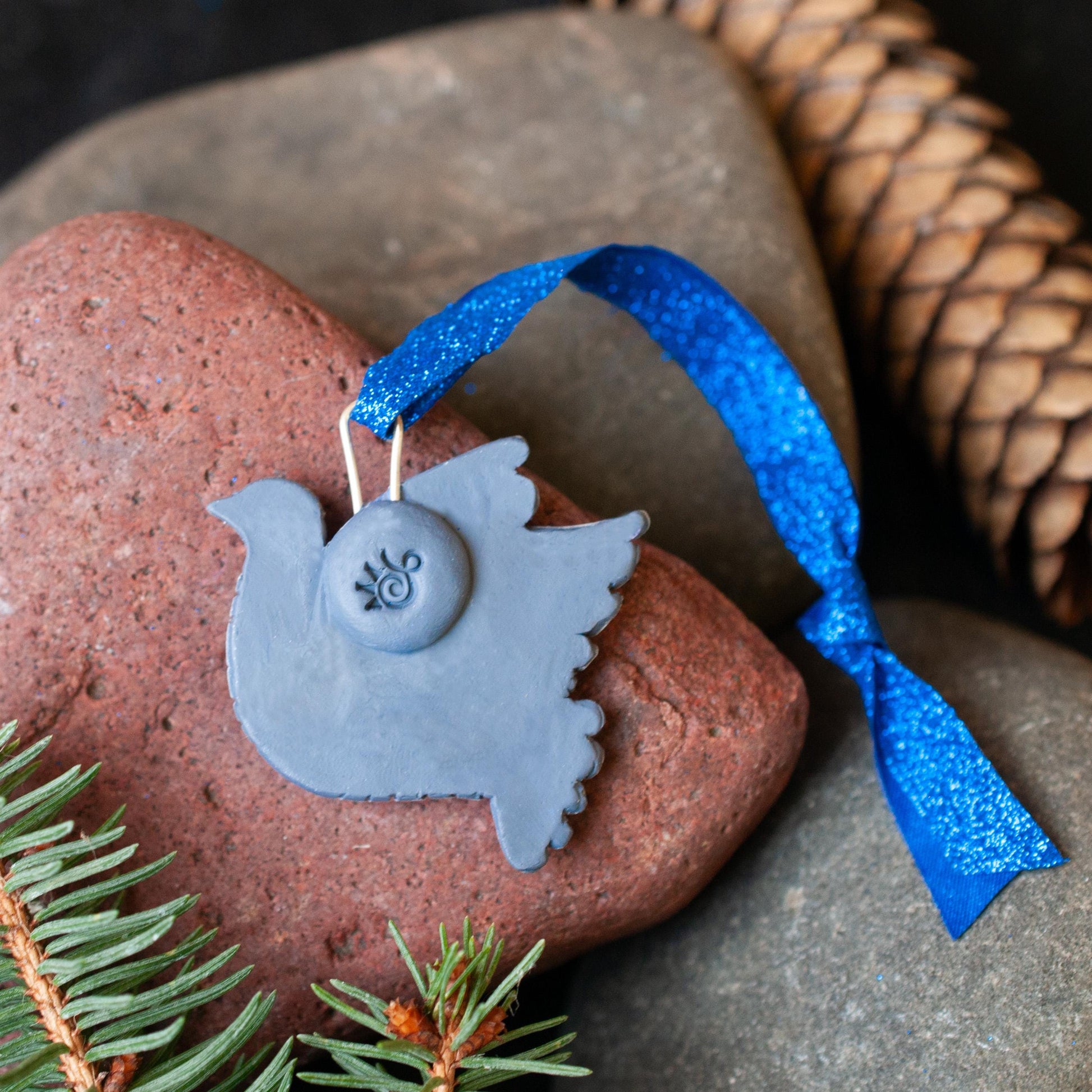 White Peace Dove Ornament, Bird for Christmas Tree or Decor, Symbol of Peace, Holiday Decoration, Nondenominational gift idea, love and joy