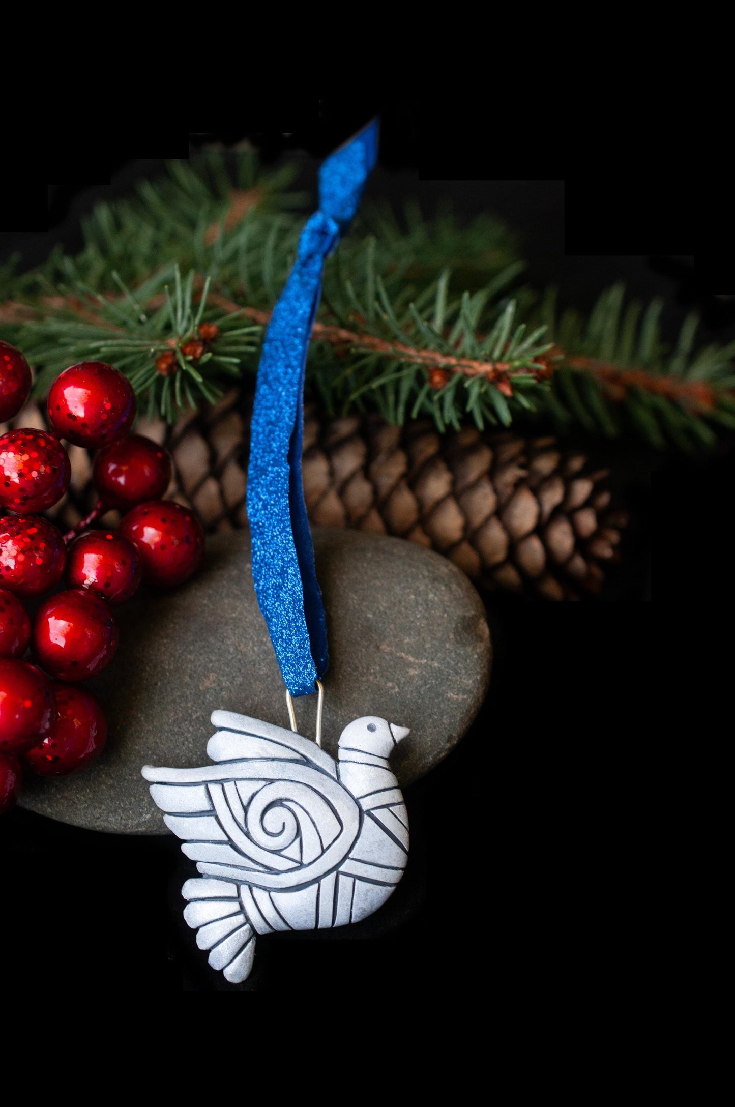 White Peace Dove Ornament, Bird for Christmas Tree or Decor, Symbol of Peace, Holiday Decoration, Nondenominational gift idea, love and joy