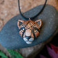 Cheetah Leopard Face Necklace, Safari Style African Animal Head, Spirit Animal, Christmas Gift Idea, Big Cat, Fast Runner, Spotted Wildcat