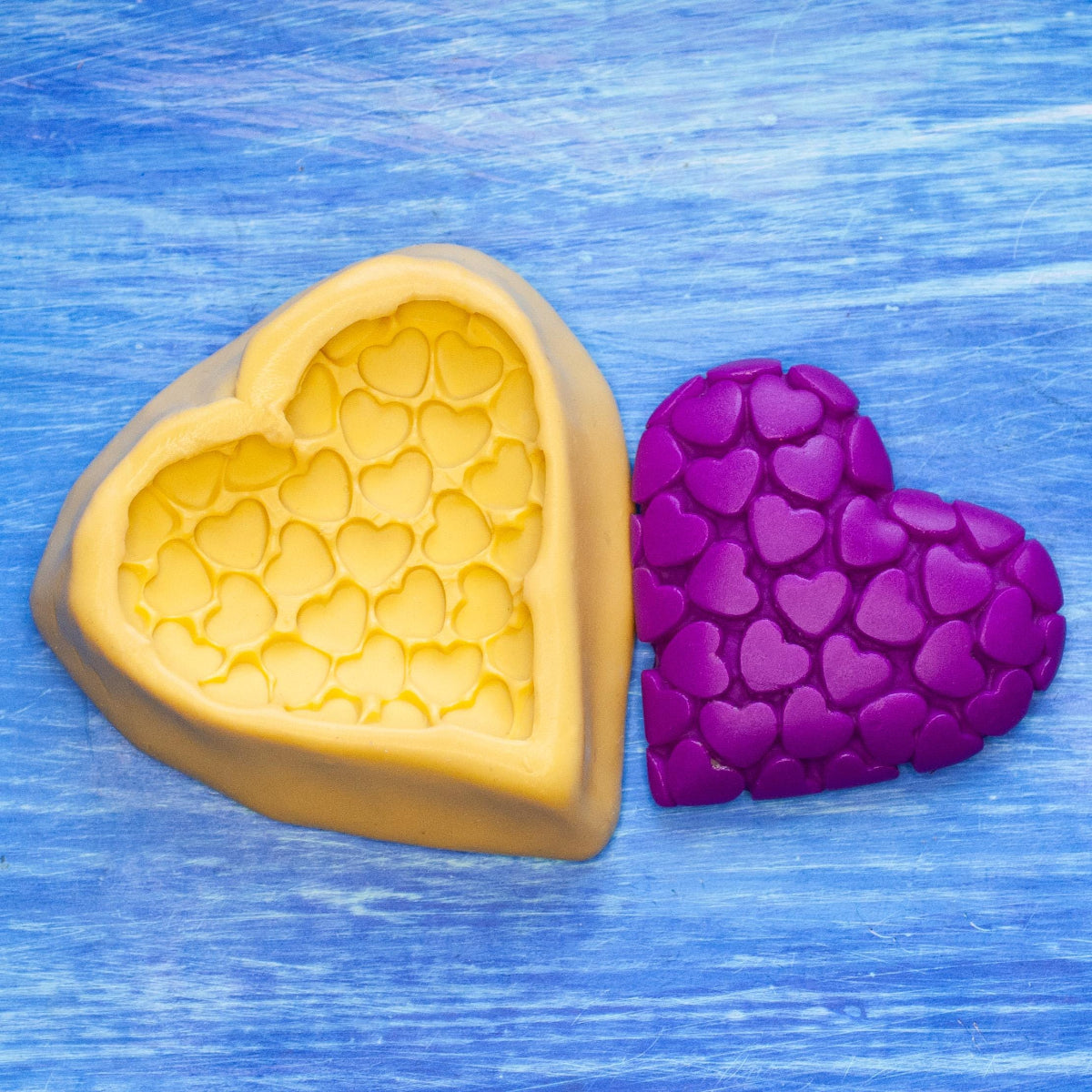 Heart Mold, Flexible Silicone, Make cute jewelry, magnets, Valentine's Day gifts & more, For DIY projects, polymer crafts clay, Kids, Adults