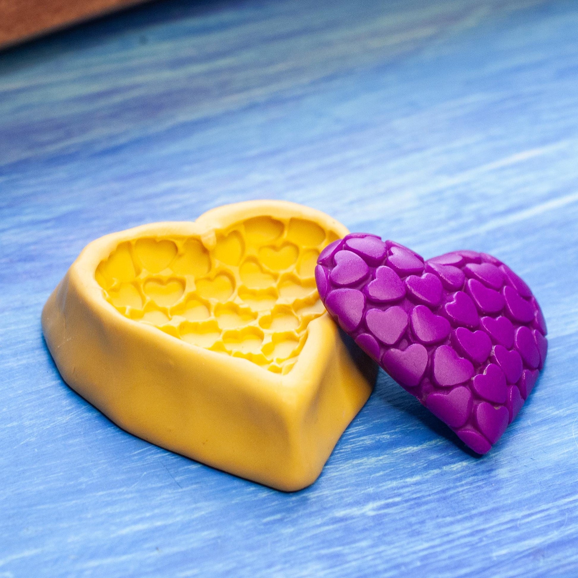 Heart Mold, Flexible Silicone, Make cute jewelry, magnets, Valentine's Day gifts & more, For DIY projects, polymer crafts clay, Kids, Adults